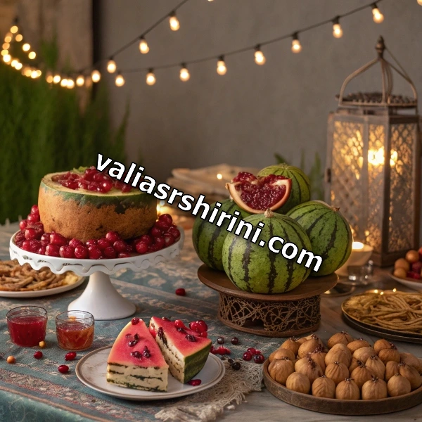 سفارش شیرینی مراسم شب یلدا در گلبهار