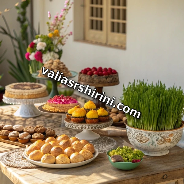 سفارش شیرینی مراسم عید نوروز در گلبهار